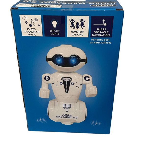 Rite Lite Judah Maccabot 2.0 Chanukah Robot Dances to the Music White - Picture 10 of 12